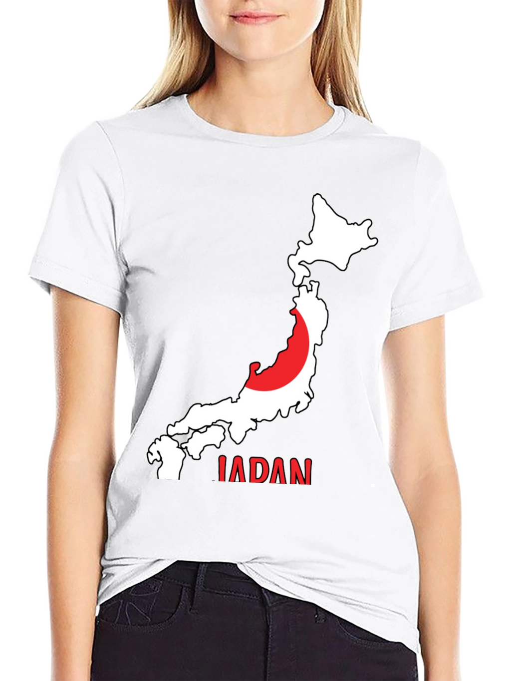 Japan Map Graphic T-Shirt