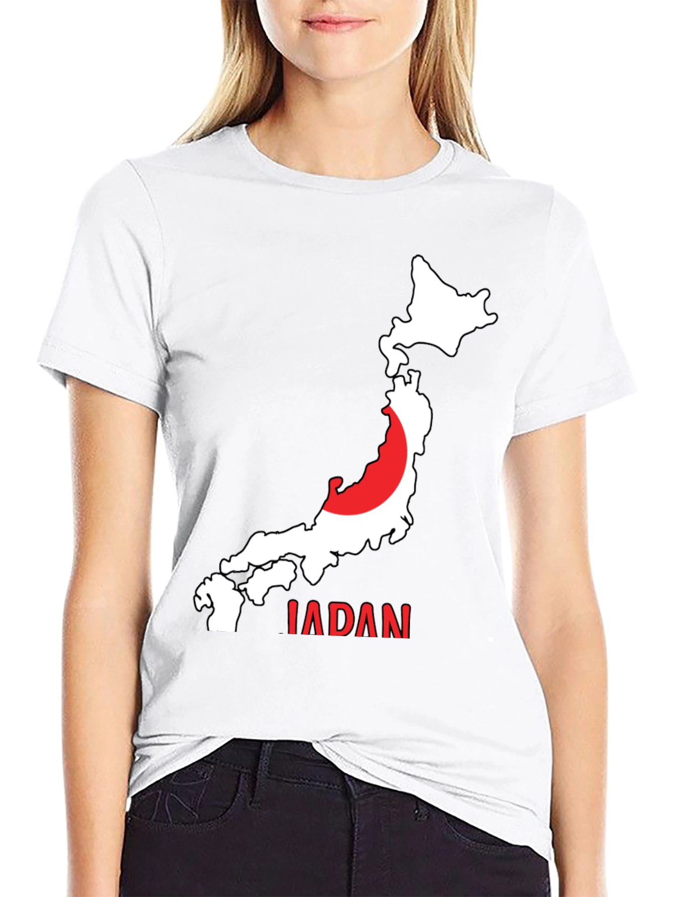Japan Map Graphic T-Shirt