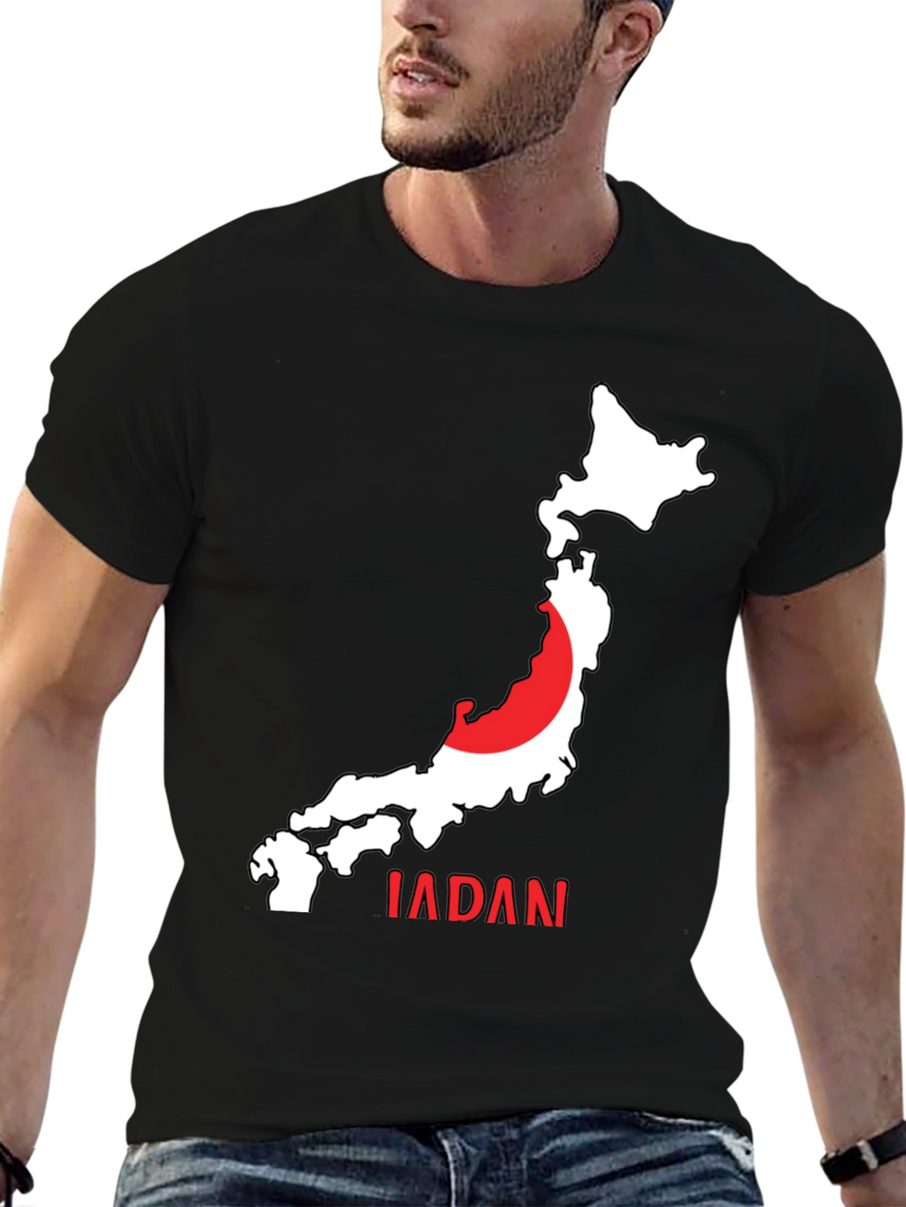Japan Map Graphic T-Shirt