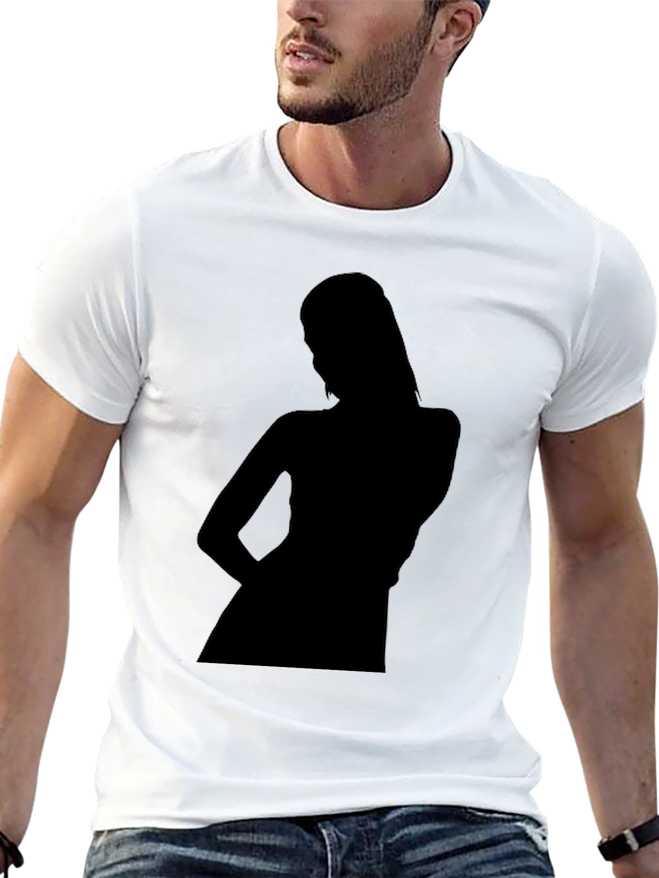 Silhouette Graphic Tee - Mens Black T-Shirt