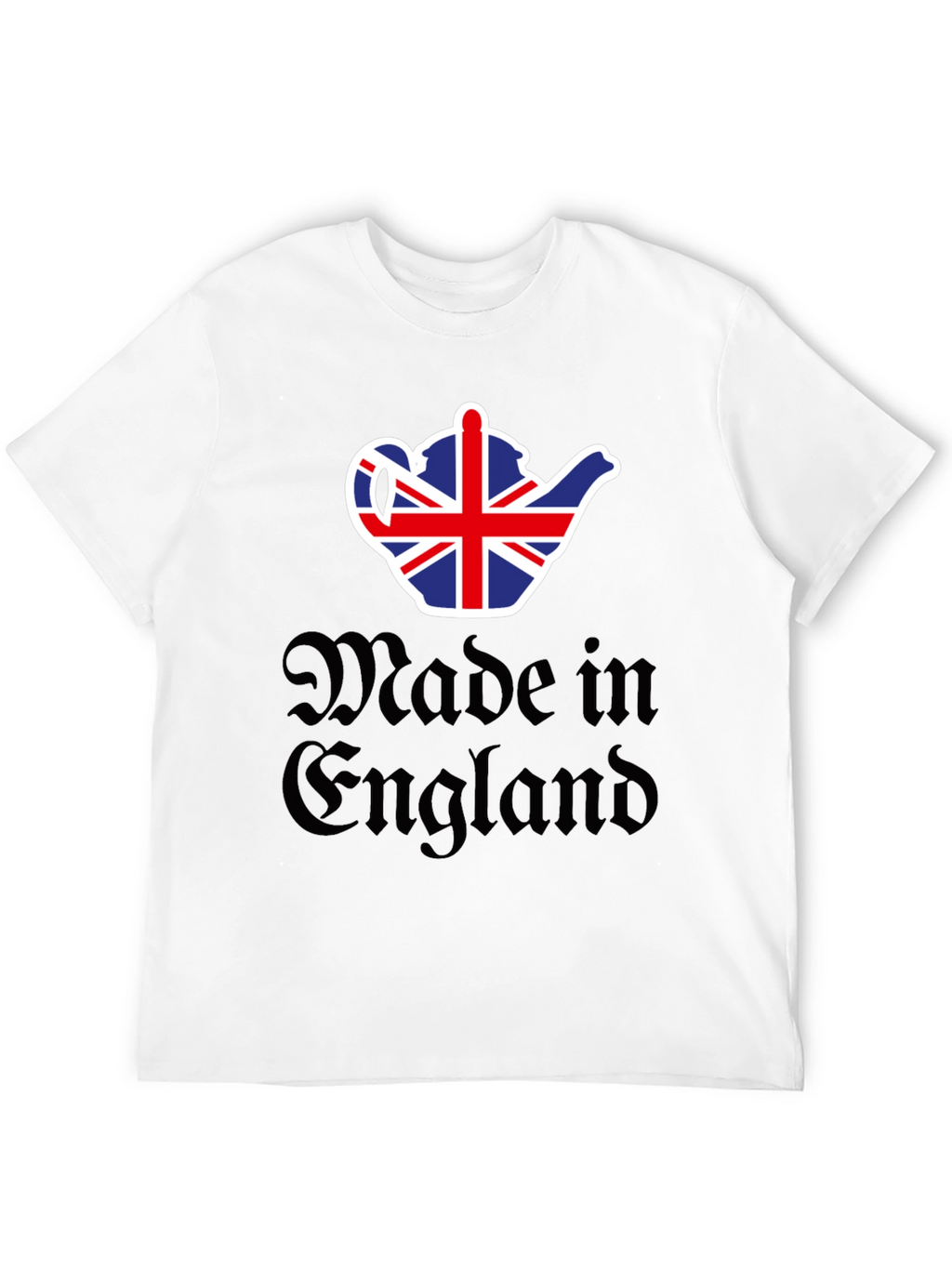 Made in England UK Flag Teapot Graphic T-Shirt