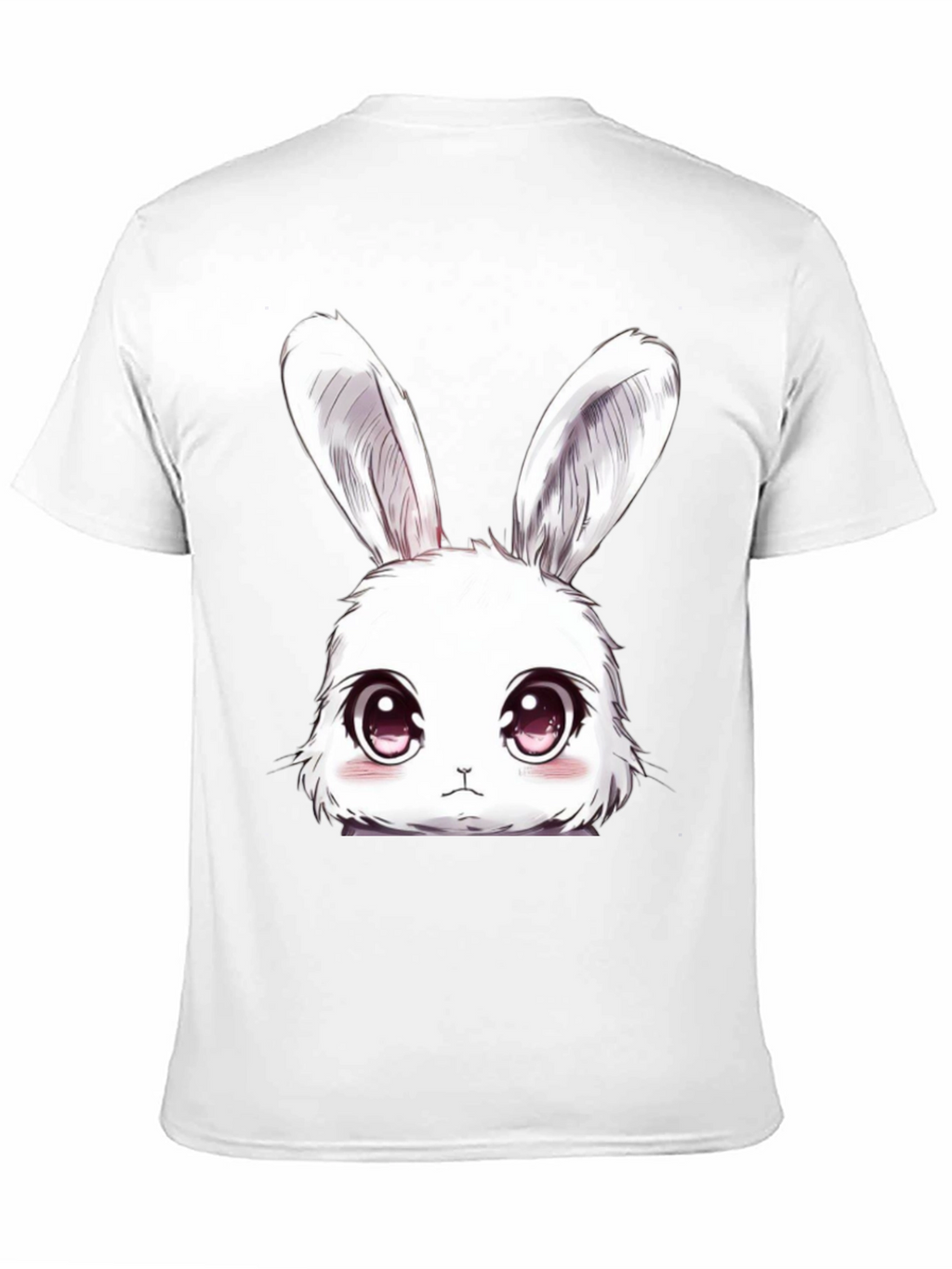 Cute Anime Bunny T-Shirt - Black Cotton Tee