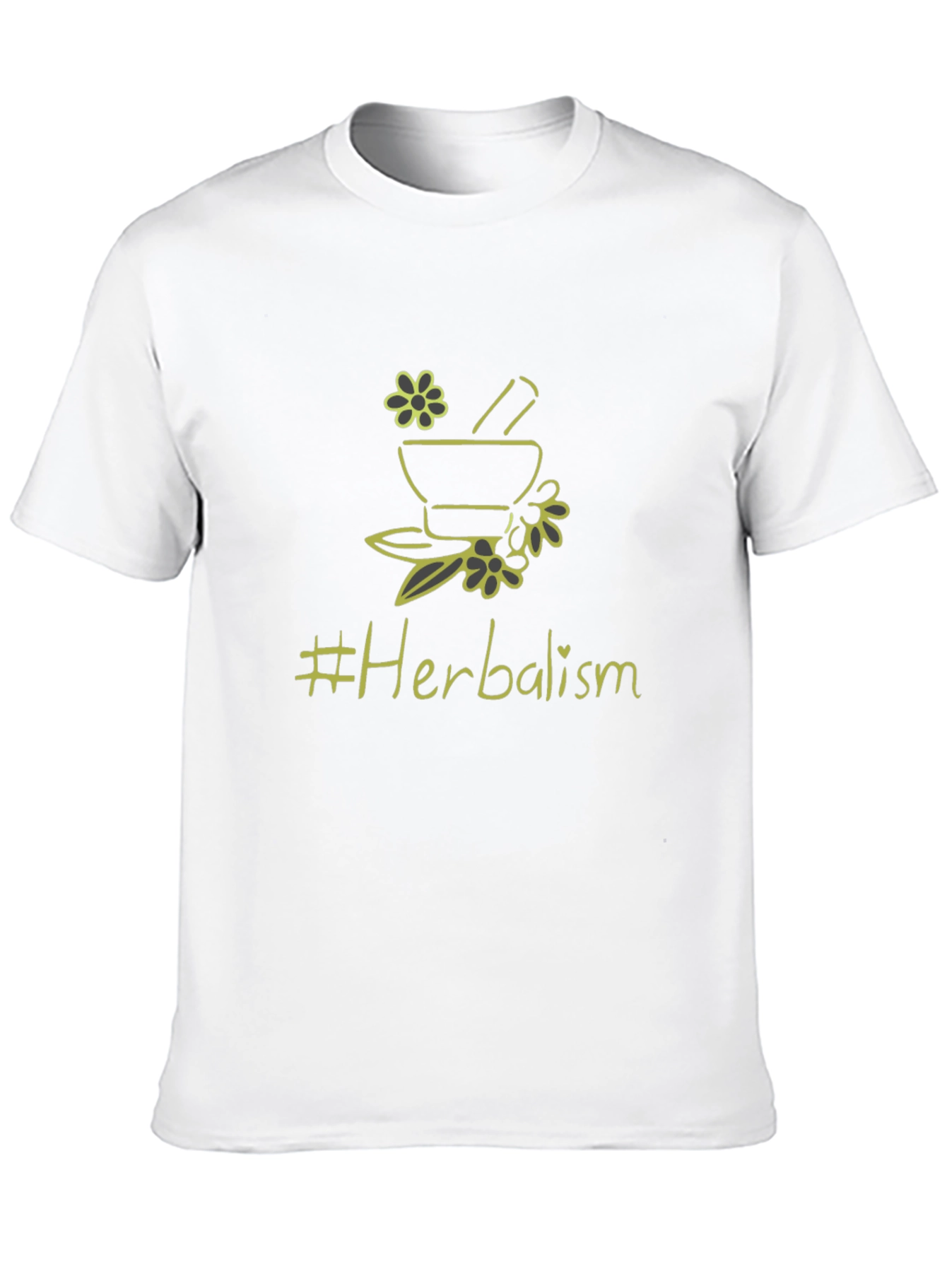 Herbalism T-Shirt - Black Cotton Graphic Tee