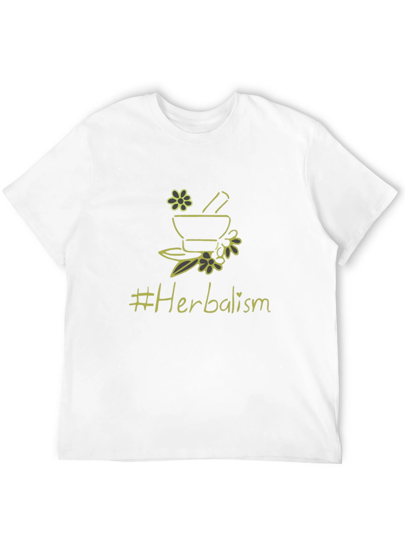 Herbalism T-Shirt - Black Cotton Graphic Tee