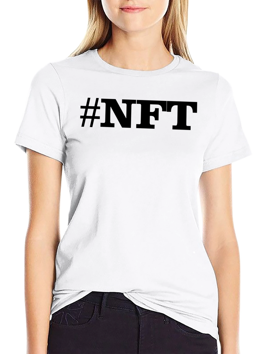 #NFT Black Graphic Tee - Crypto Inspired Fashion
