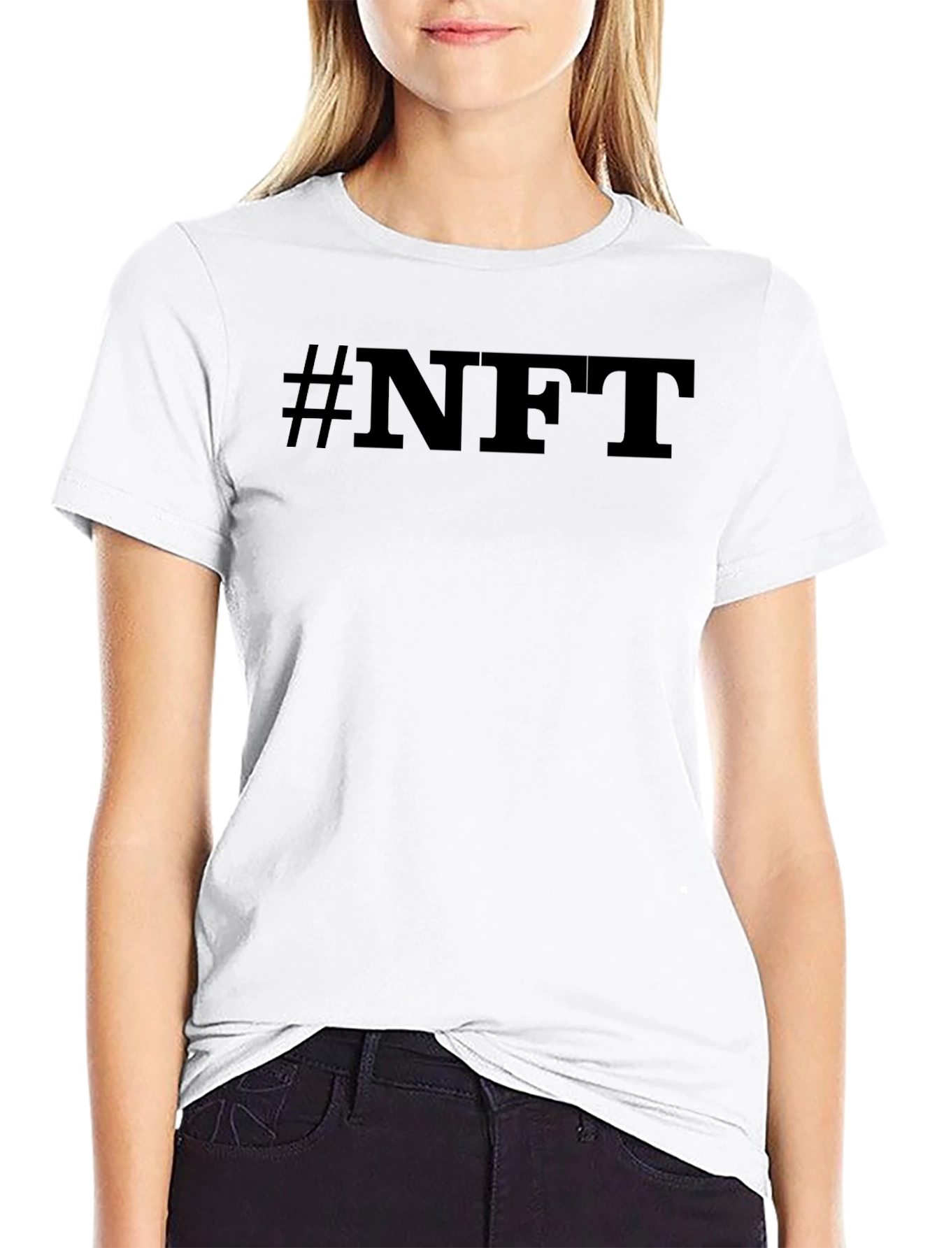 #NFT Black Graphic Tee - Crypto Inspired Fashion