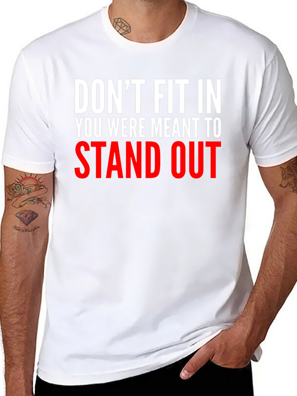 Dont Fit In Graphic Tee - Stand Out T-Shirt