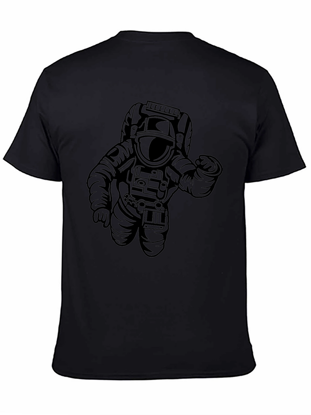 Astronaut Graphic Tee - Cool Black T-Shirt