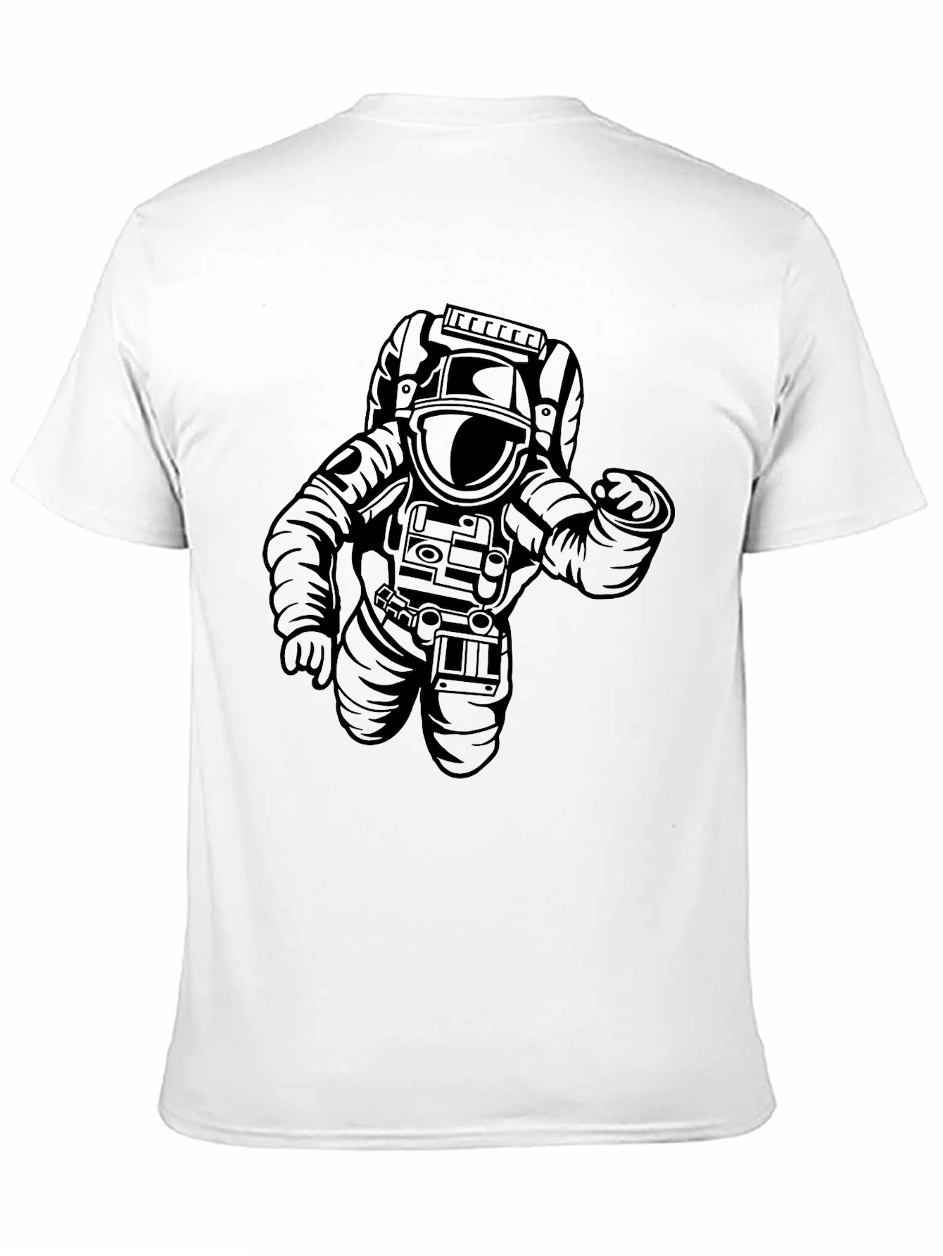 Astronaut Graphic Tee - Cool Black T-Shirt