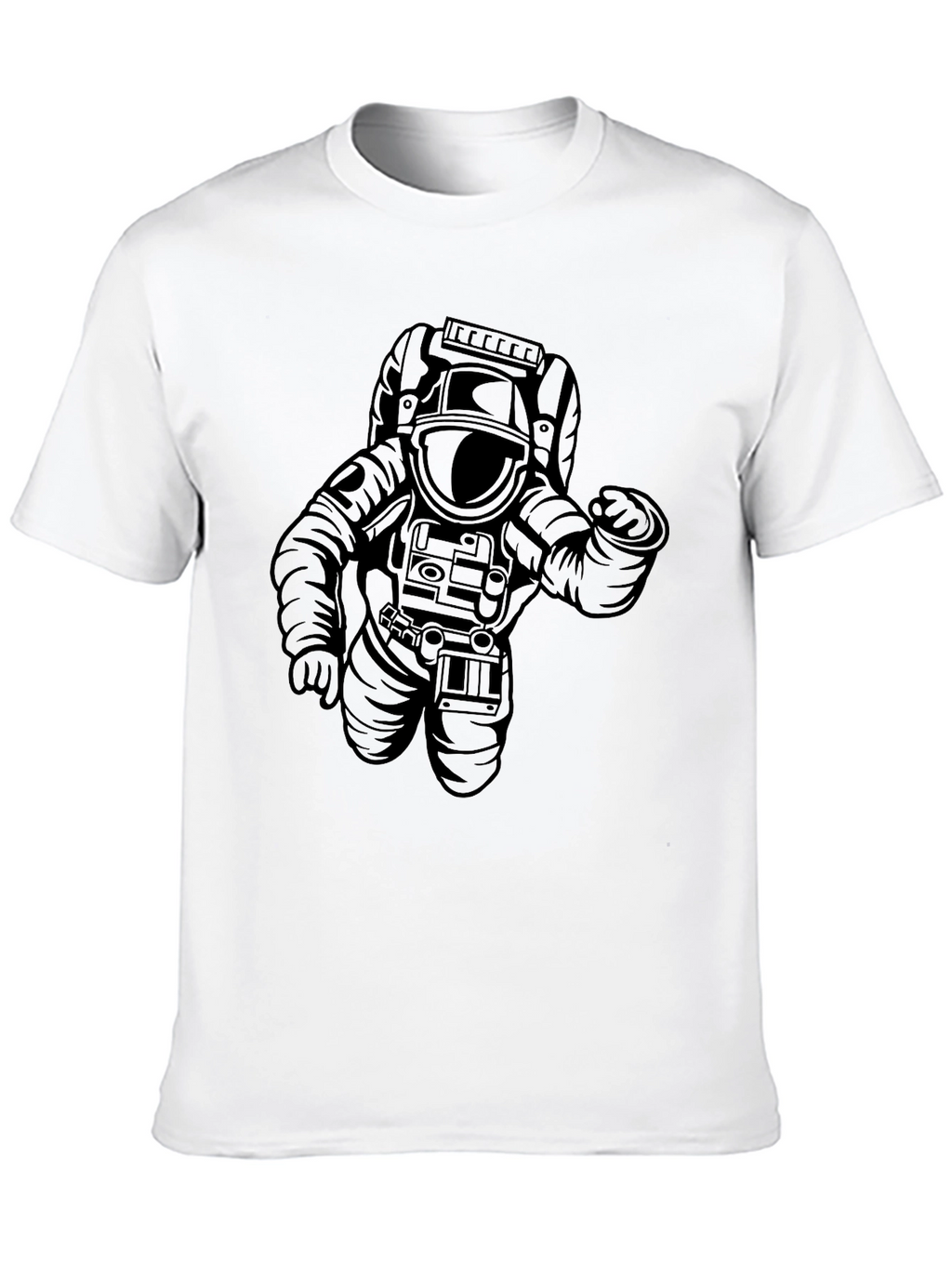 Astronaut Graphic Tee - Cool Black T-Shirt