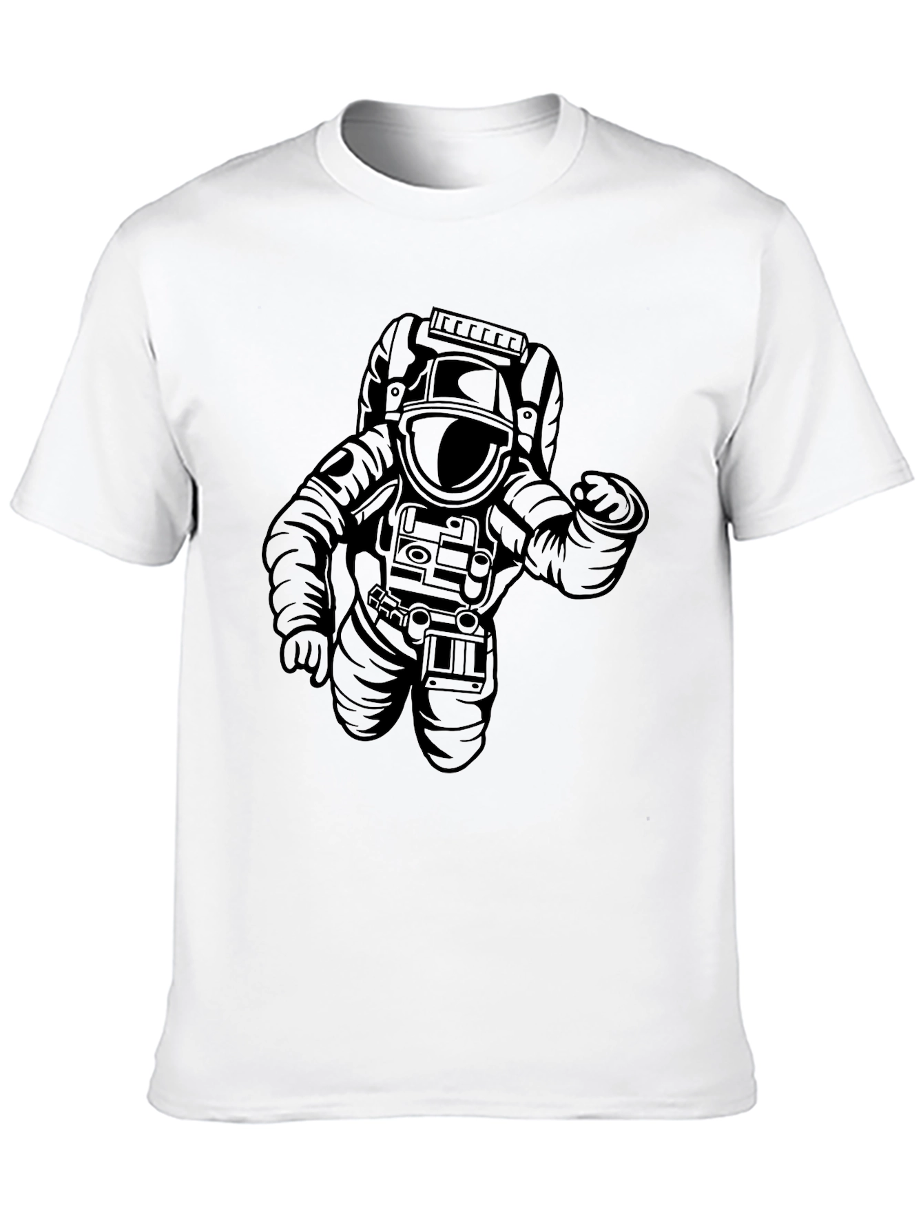 Astronaut Graphic Tee - Cool Black T-Shirt
