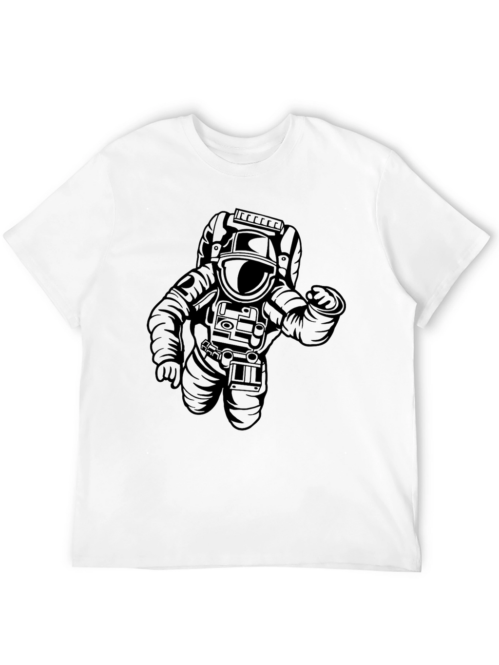 Astronaut Graphic Tee - Cool Black T-Shirt