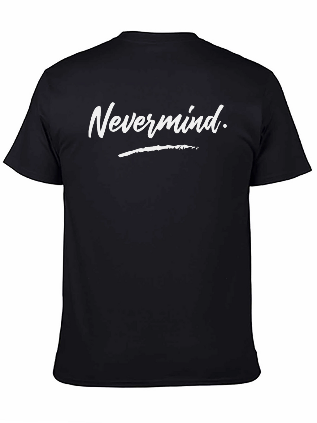 Nevermind Graphic Print Black T-Shirt