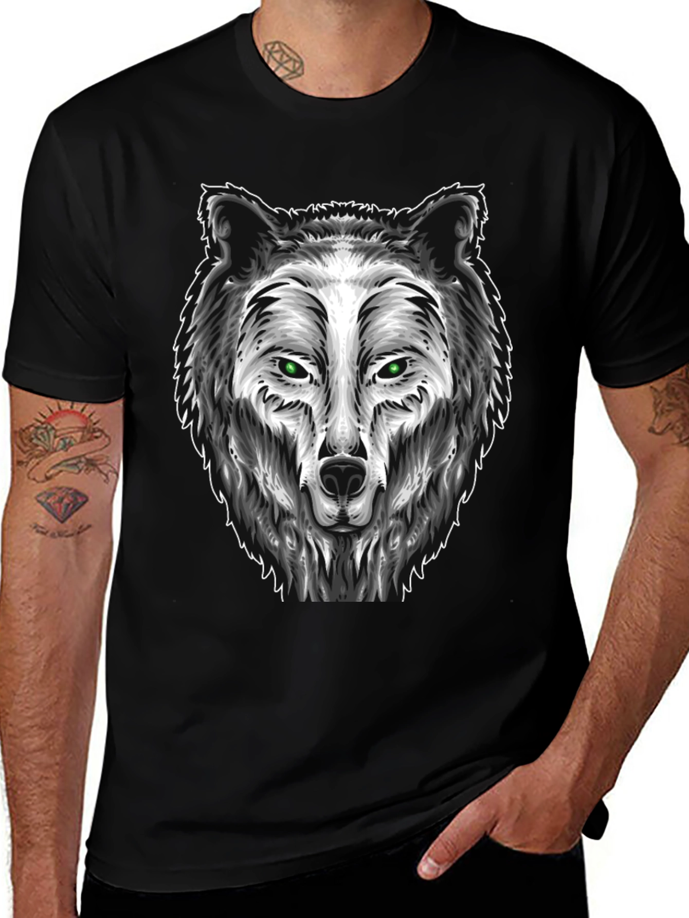 Wolf Graphic Tee - Fierce Animal Design