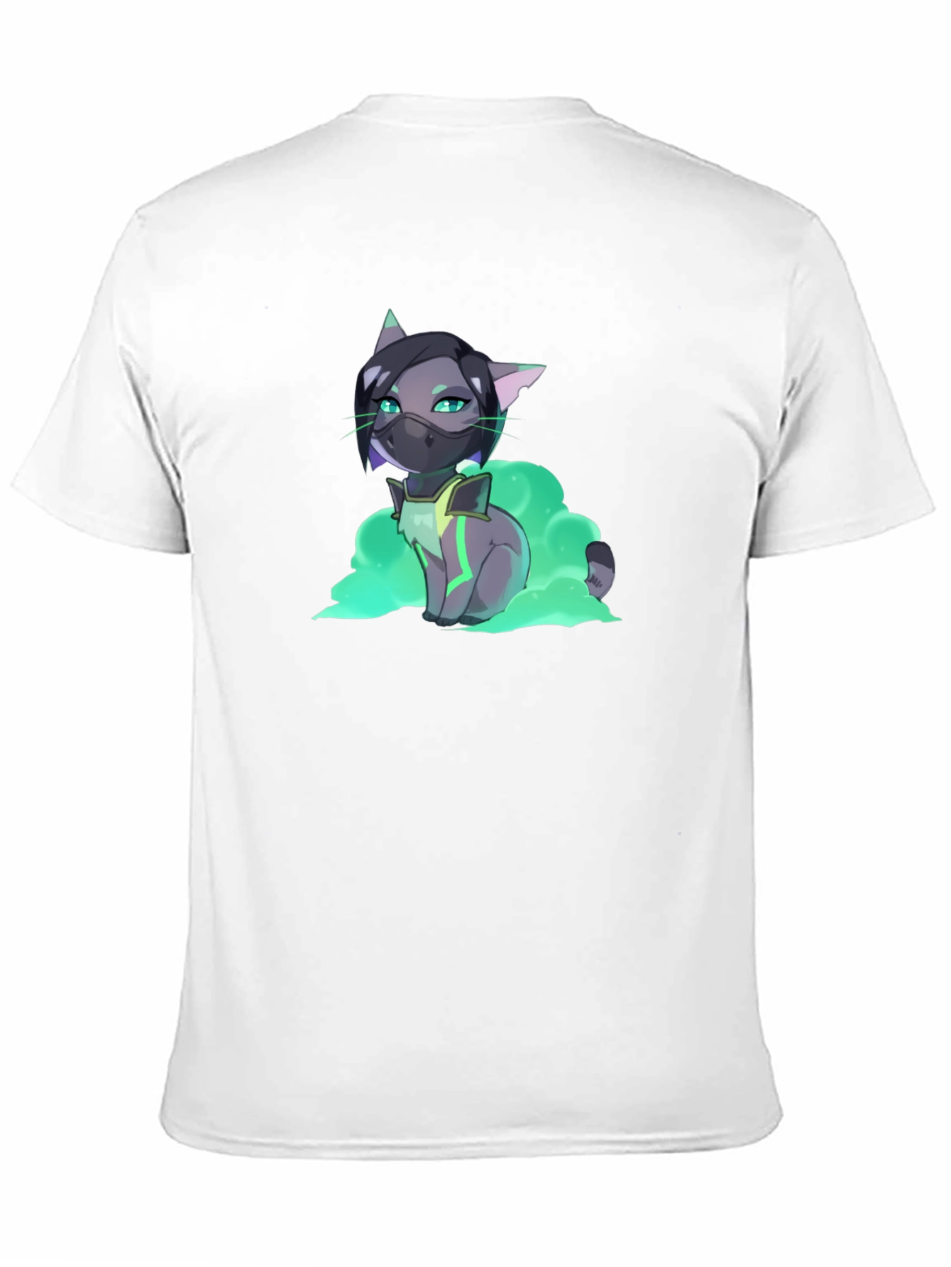 Anime Viper Cat T-Shirt - Black Graphic Tee