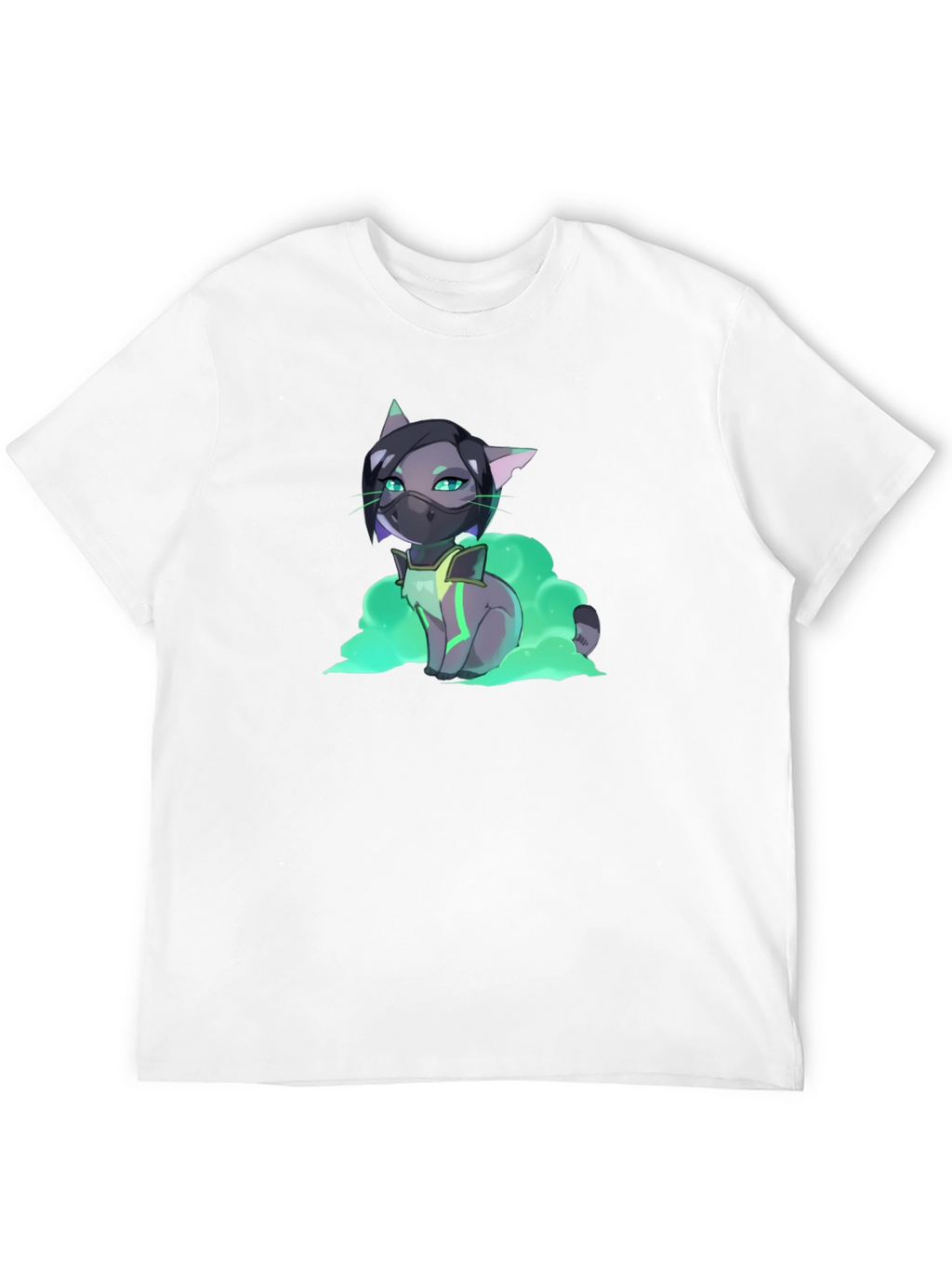 Anime Viper Cat T-Shirt - Black Graphic Tee