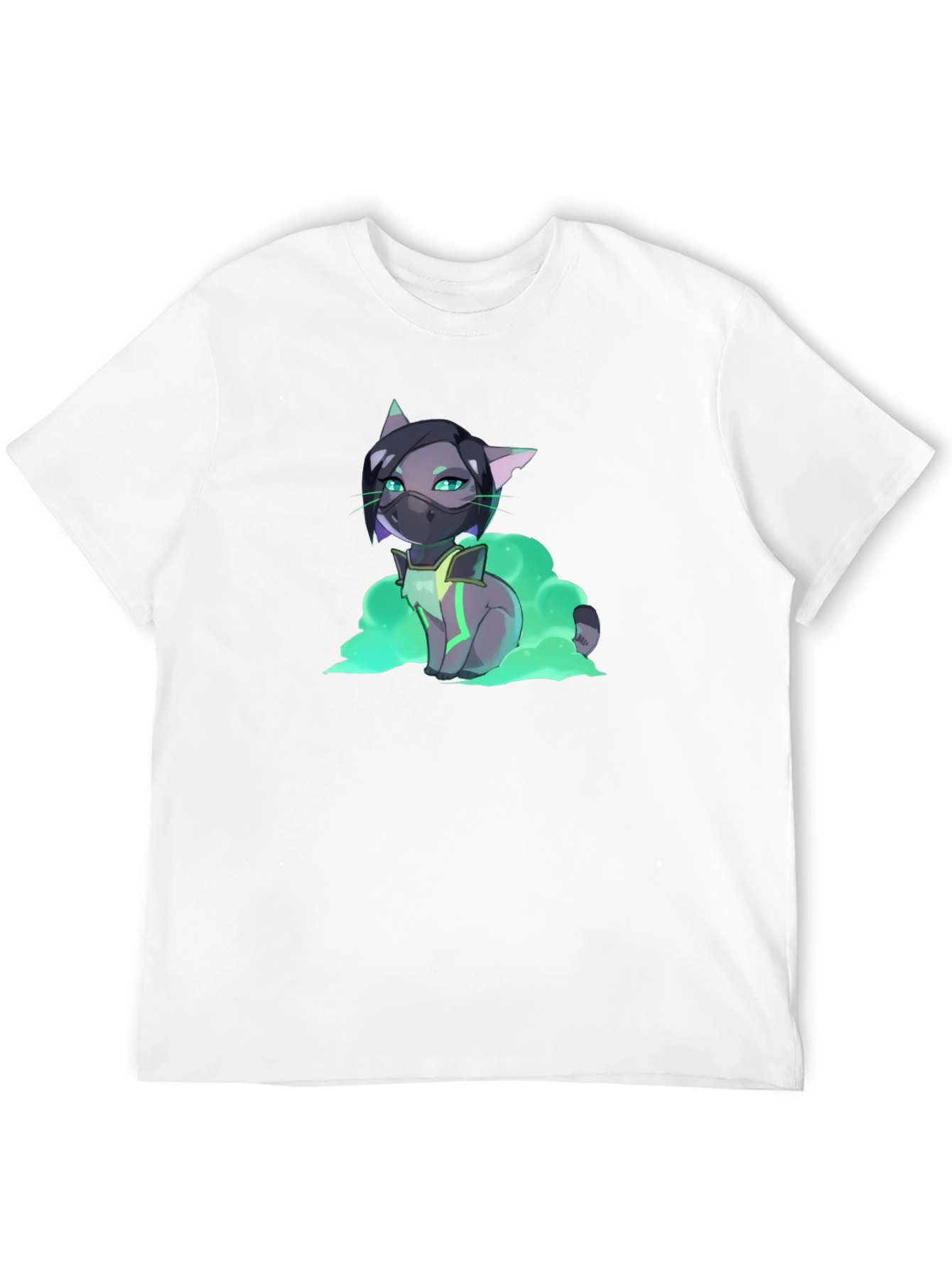 Anime Viper Cat T-Shirt - Black Graphic Tee