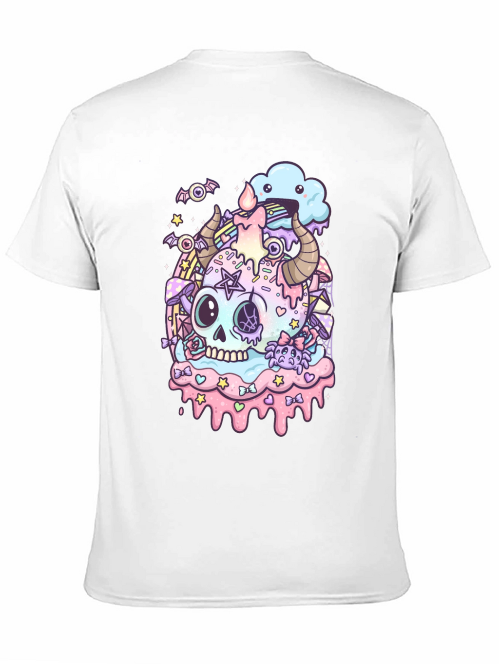 Pastel Goth Skull T-Shirt