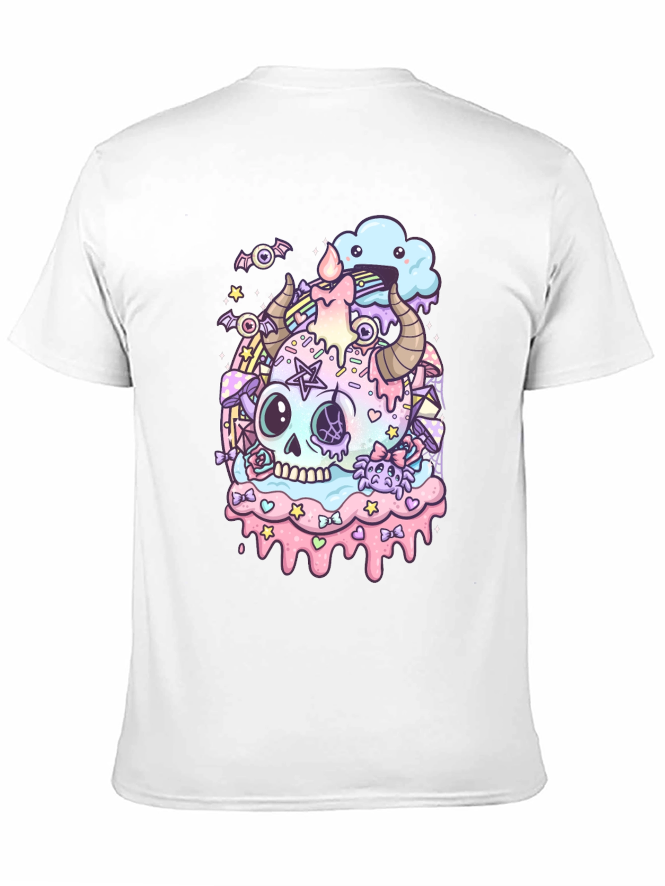 Pastel Goth Skull T-Shirt