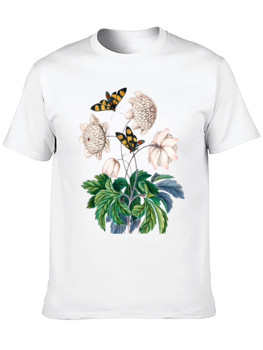 Botanical Butterfly Graphic T-Shirt