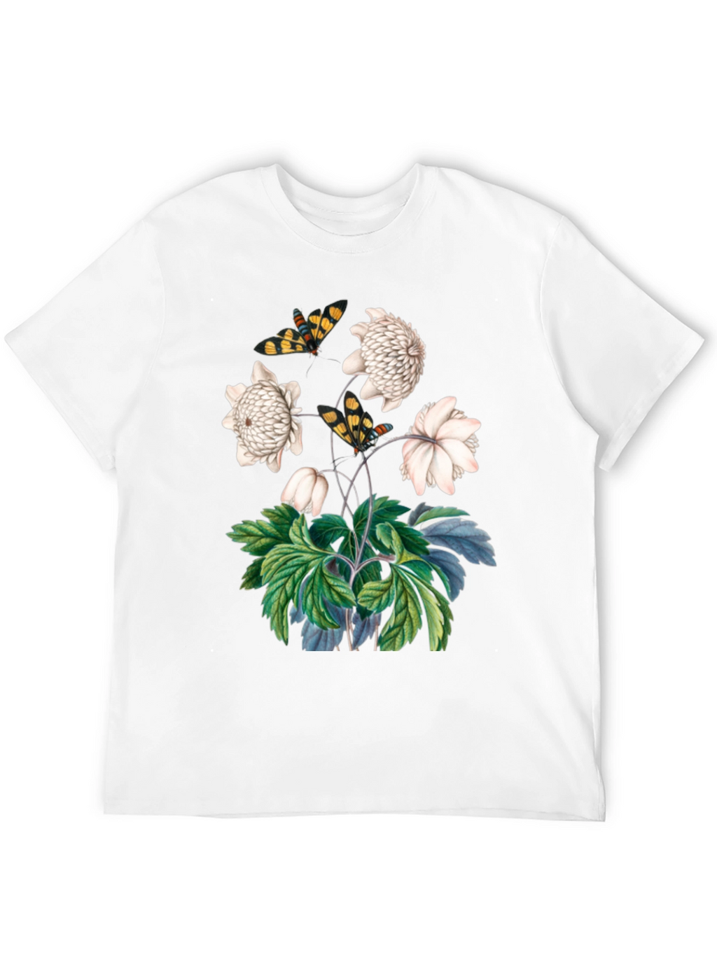Botanical Butterfly Graphic T-Shirt