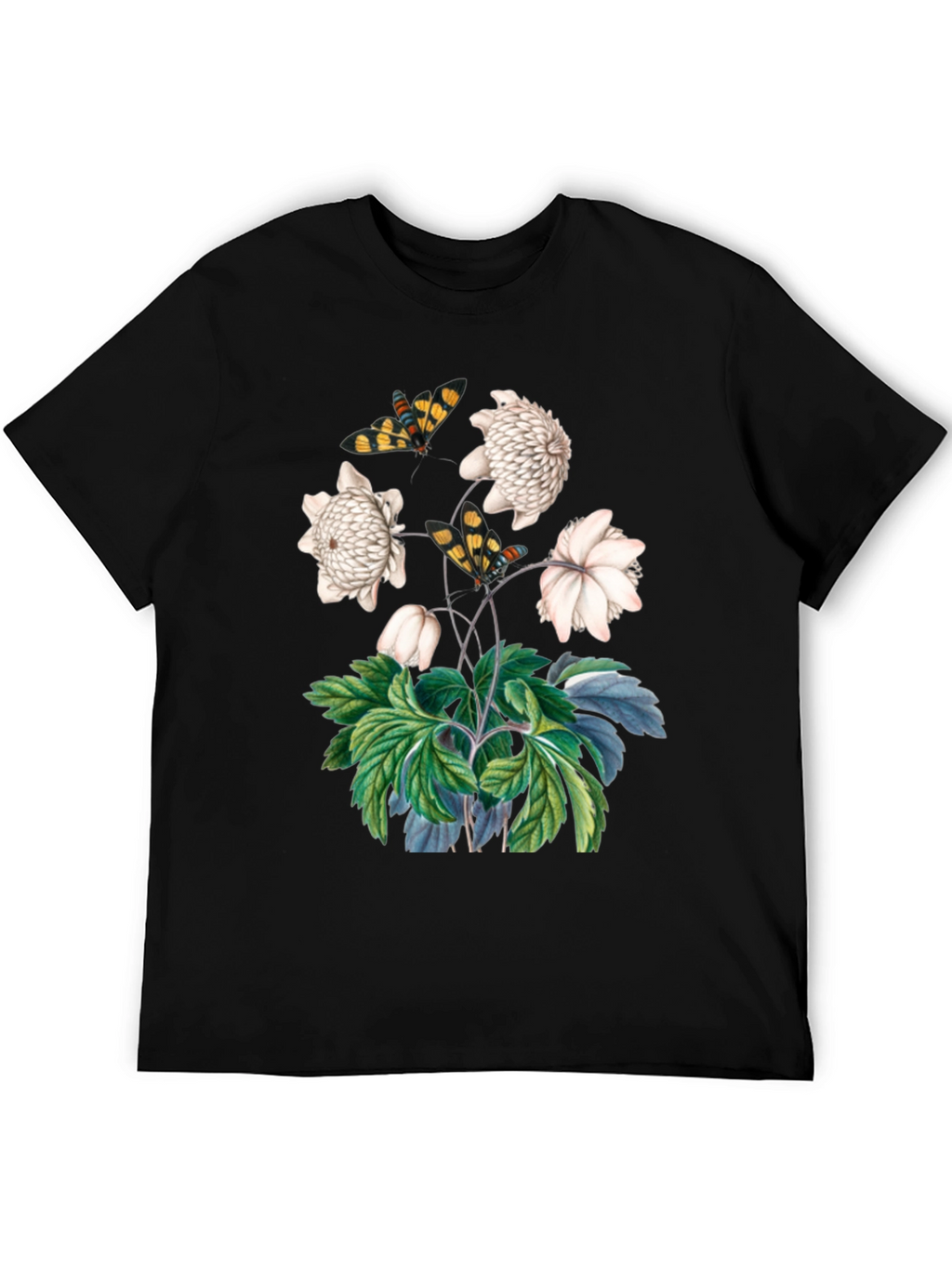 Botanical Butterfly Graphic T-Shirt