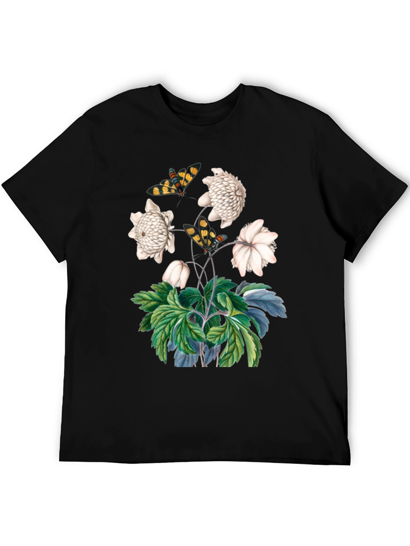 Botanical Butterfly Graphic T-Shirt