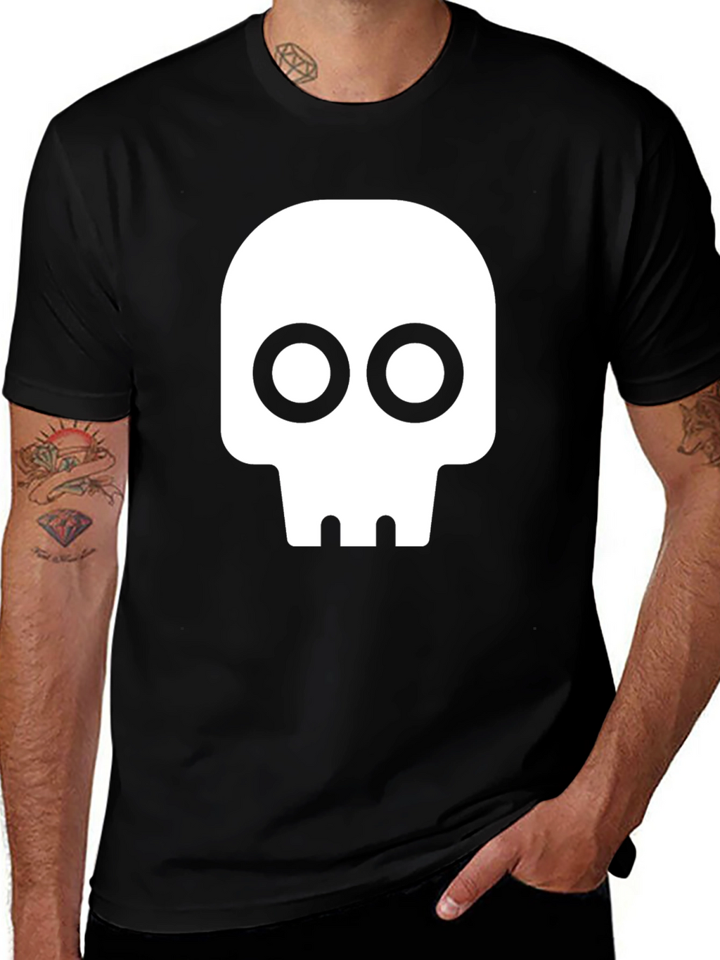 Skull Graphic Black T-Shirt