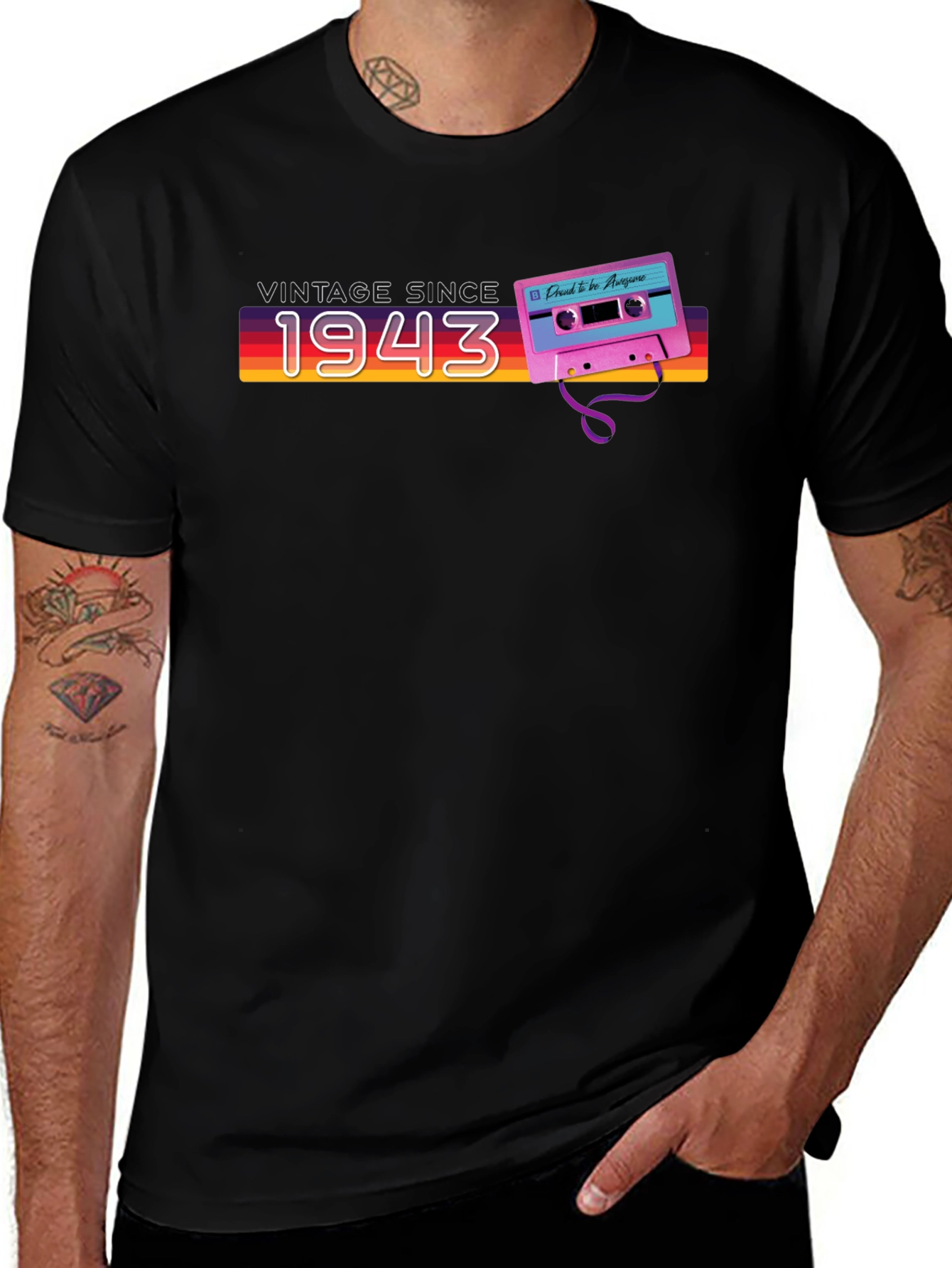 Vintage Since 1943 Cassette Tape T-Shirt