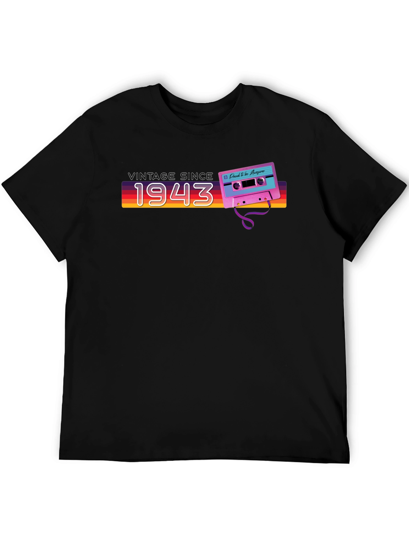 Vintage Since 1943 Cassette Tape T-Shirt
