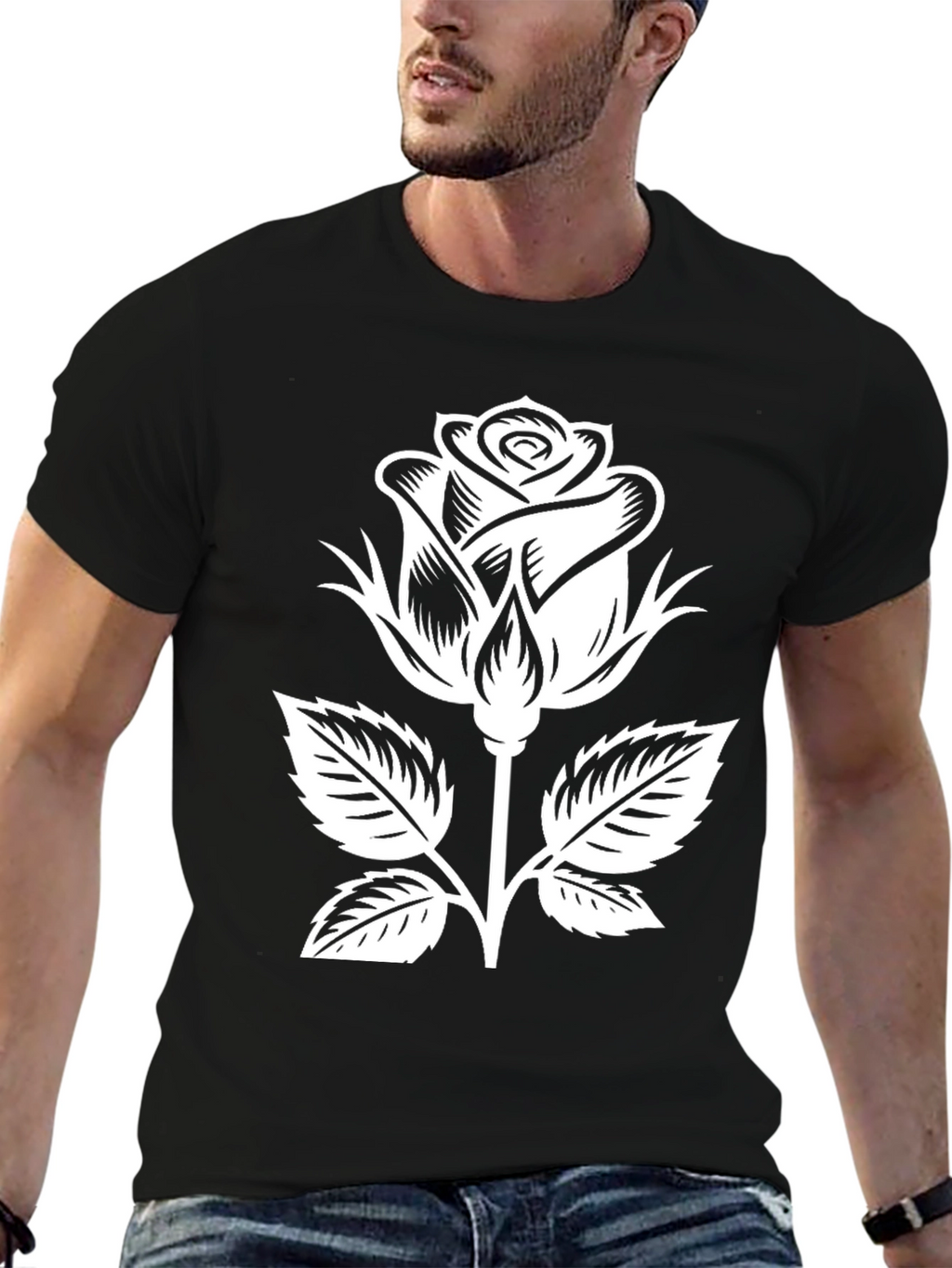 Black Rose Graphic T-Shirt