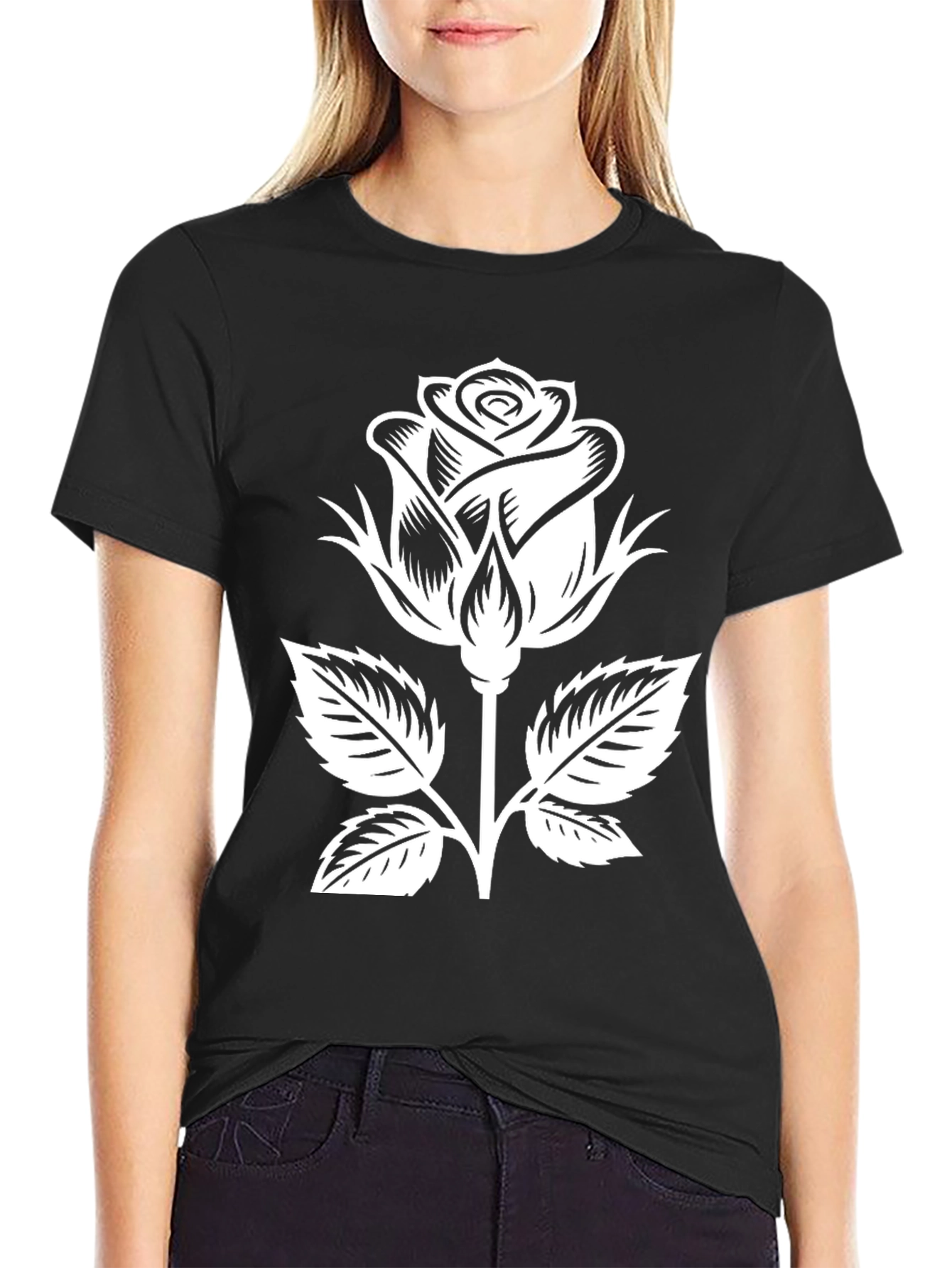 Black Rose Graphic T-Shirt