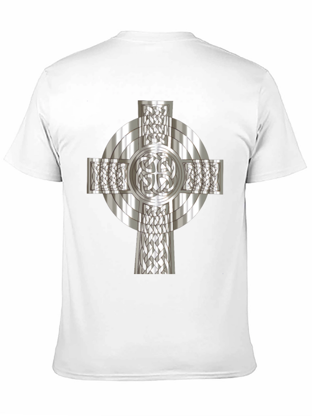Celtic Cross Graphic Tee - Black Cotton Blend