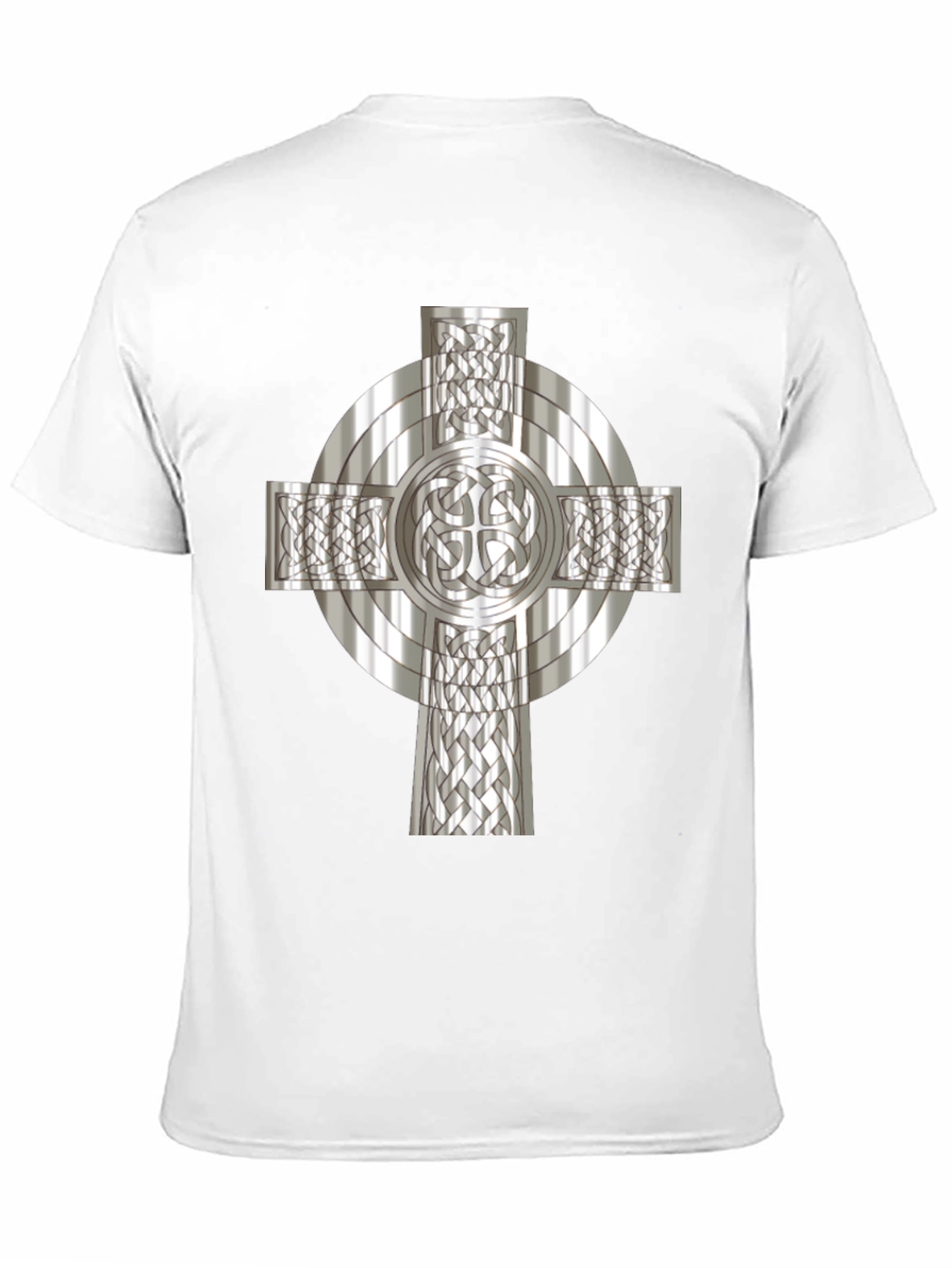 Celtic Cross Graphic Tee - Black Cotton Blend