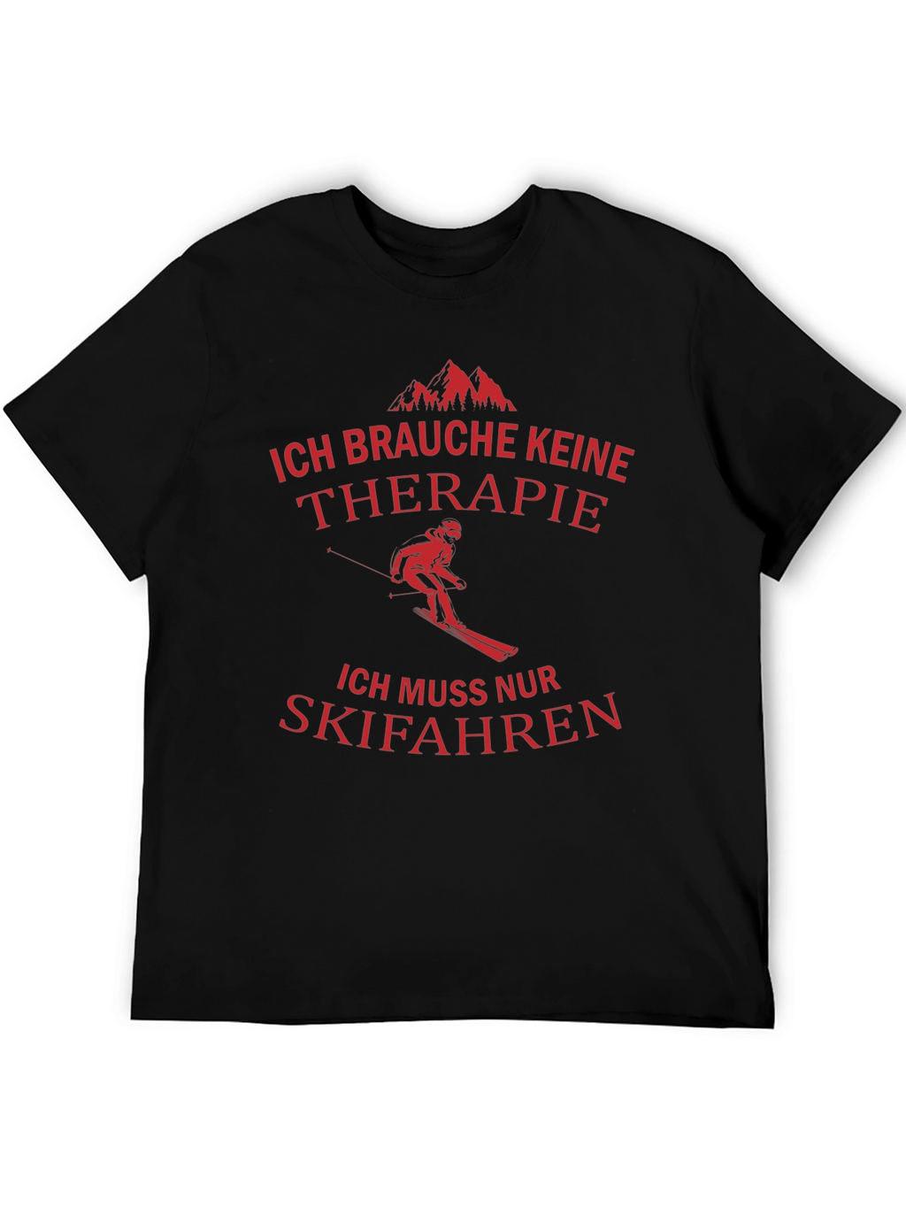 Ski Therapy T-Shirt - Funny Skiing Gift Tee