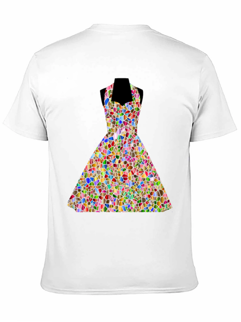 Stained Glass Dress Graphic Tee - Unique Design