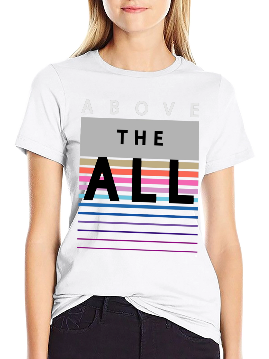 Above the All Graphic Tee - Mens Black T-Shirt