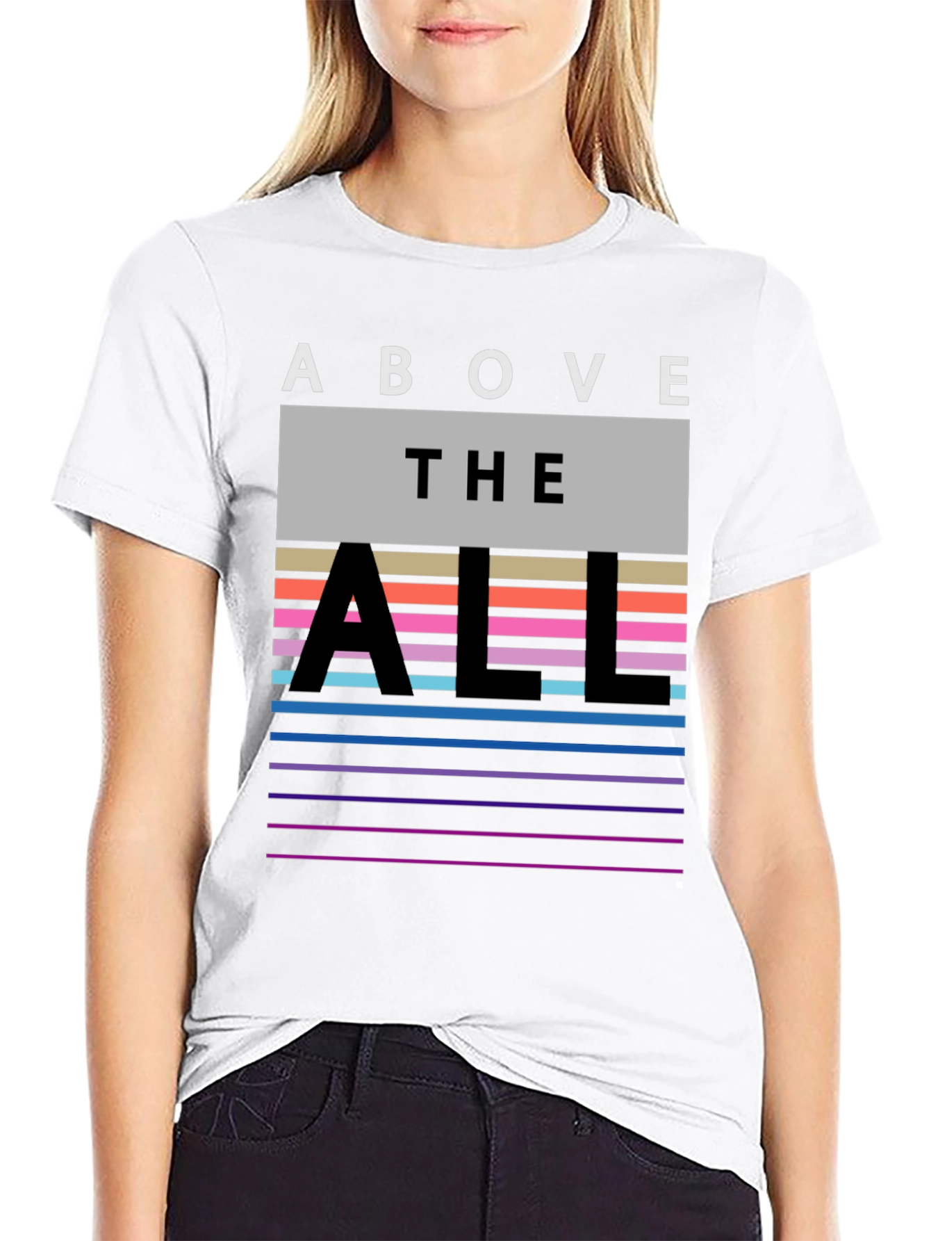 Above the All Graphic Tee - Mens Black T-Shirt