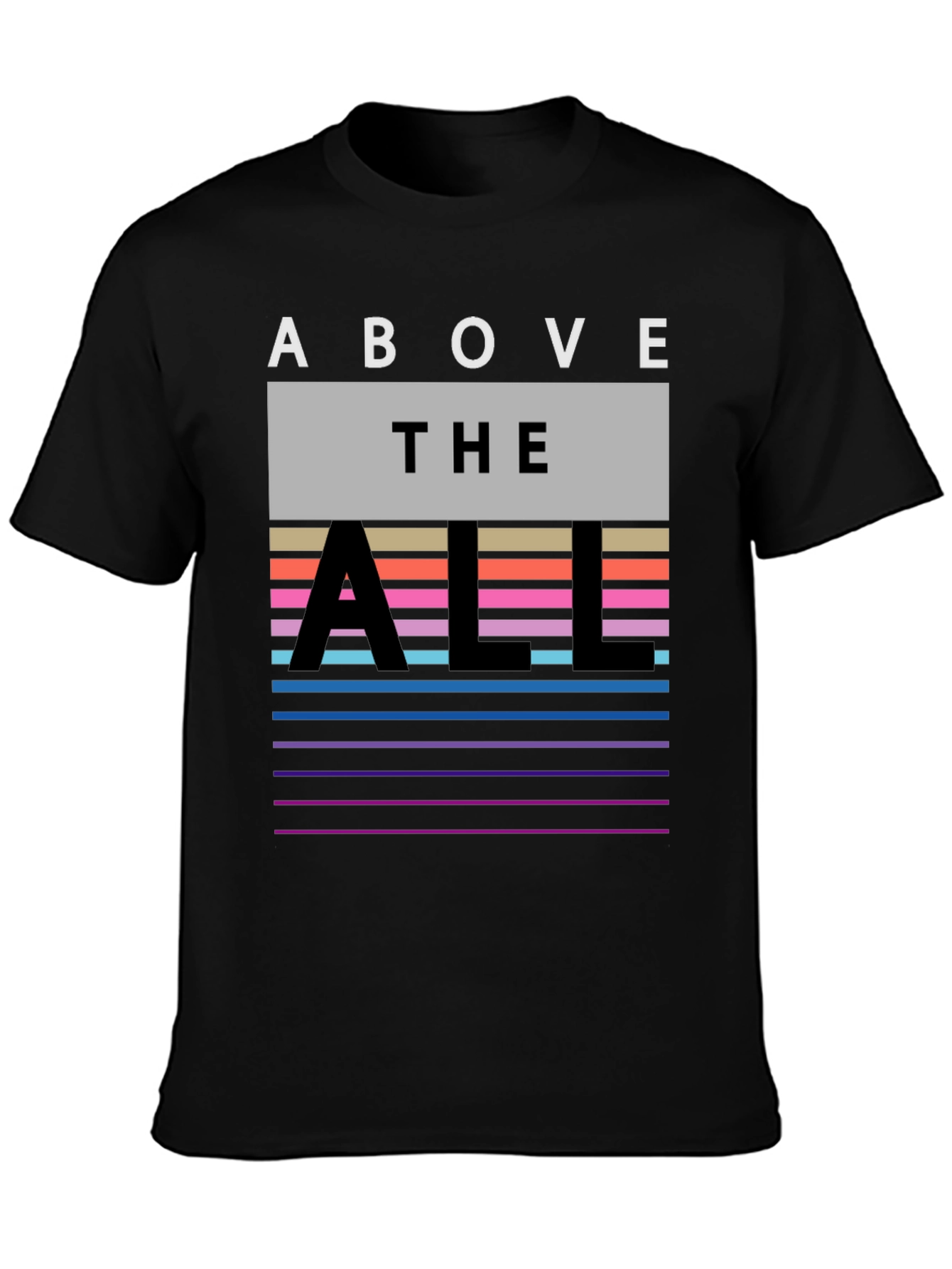 Above the All Graphic Tee - Mens Black T-Shirt