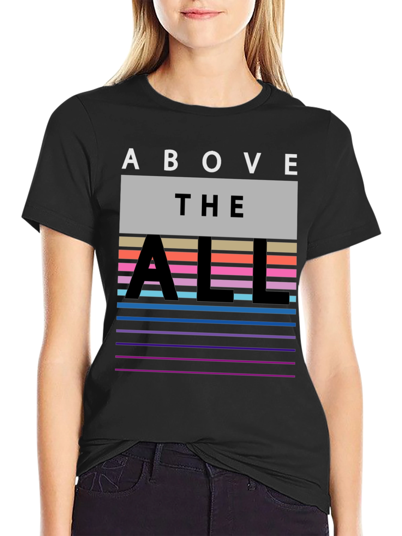 Above the All Graphic Tee - Mens Black T-Shirt