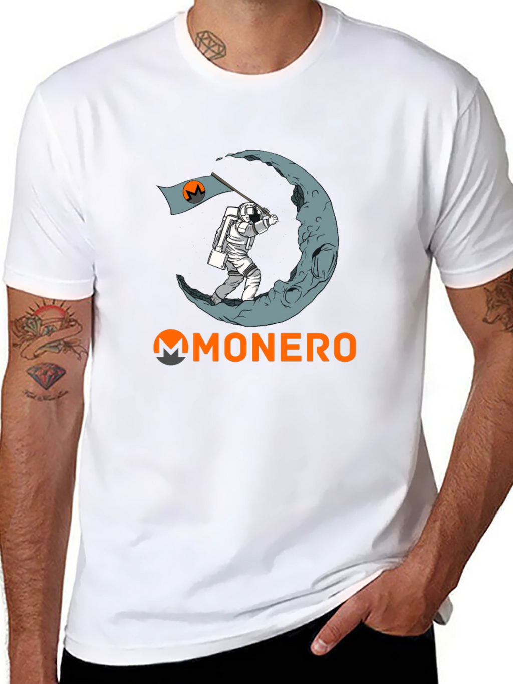 Monero Astronaut T-Shirt - To the Moon!