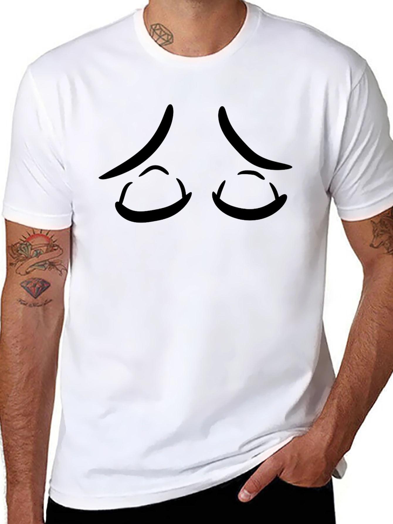 Sad Emoji Graphic Tee - Express Yourself!