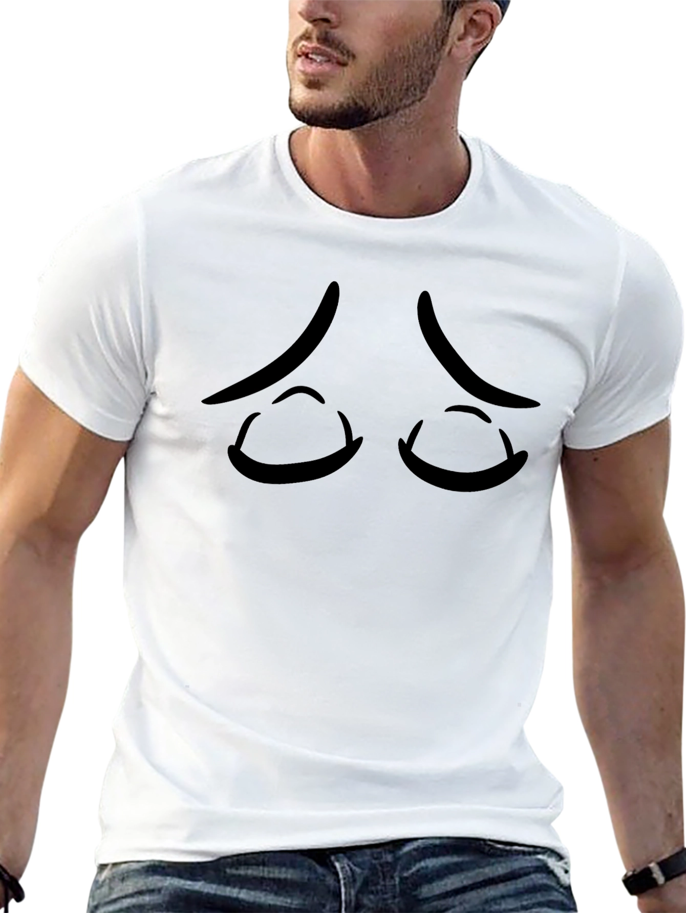 Sad Emoji Graphic Tee - Express Yourself!