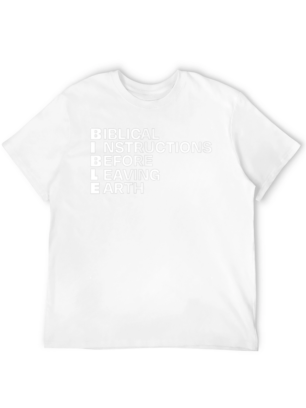 BIBLE Biblical Instructions Black T-Shirt