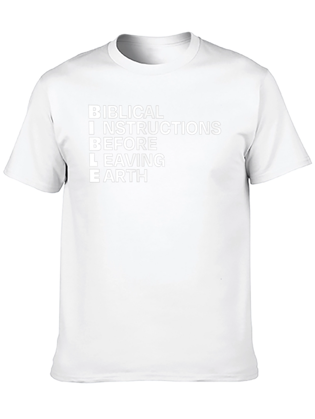 BIBLE Biblical Instructions Black T-Shirt