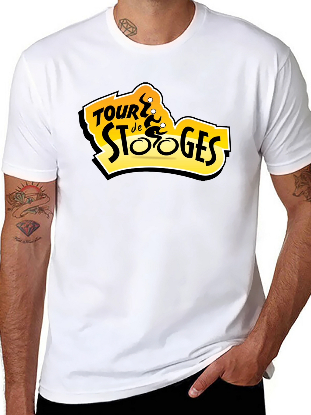 Tour de Stooges Black T-Shirt