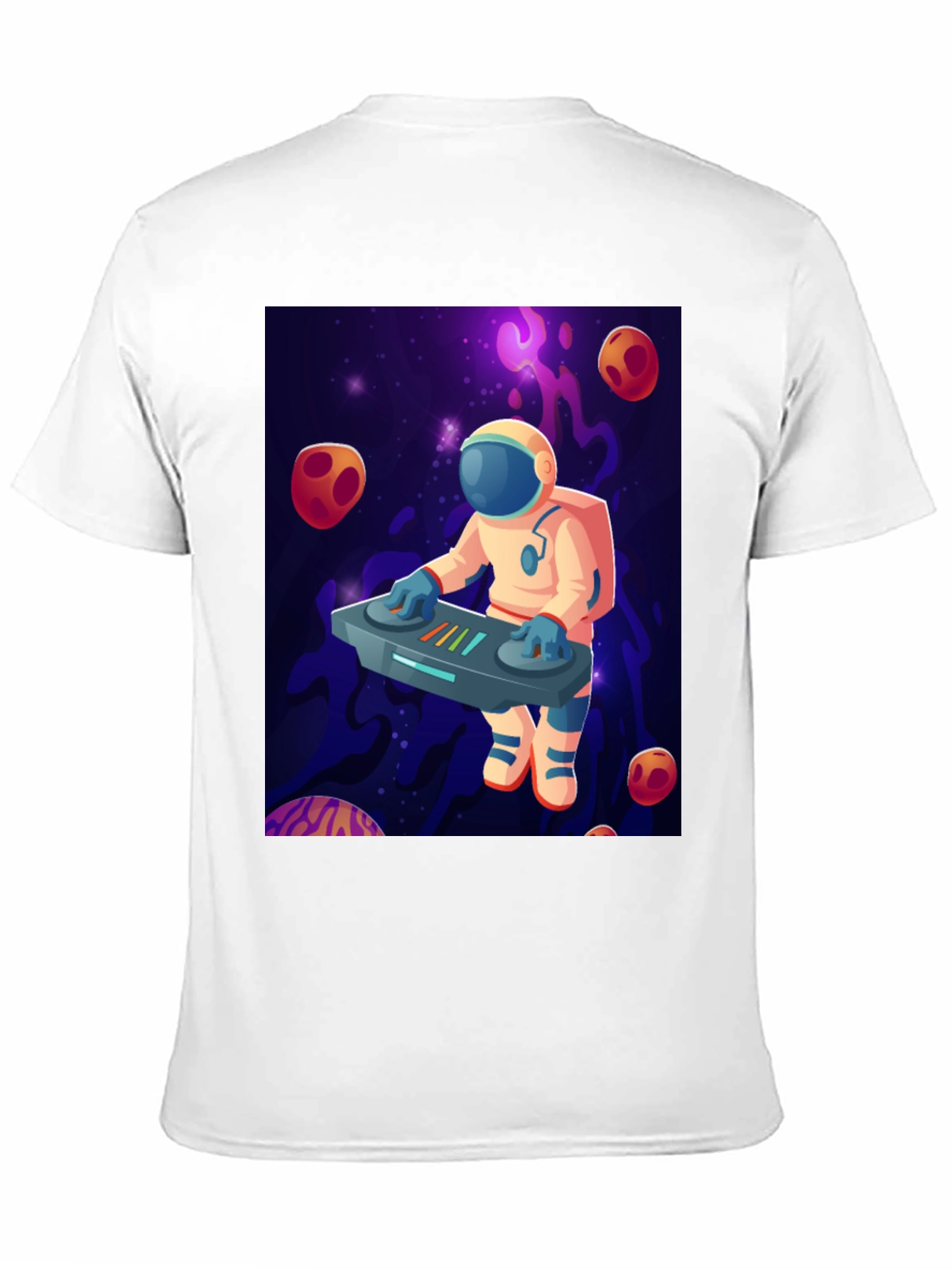 Astronaut DJ Graphic T-Shirt - Space Music Lover Tee