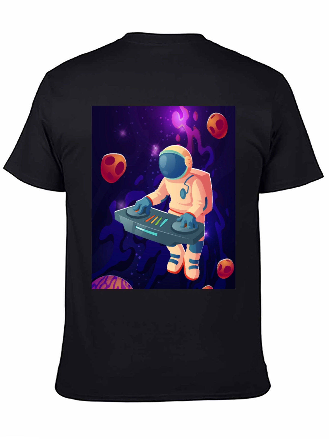 Astronaut DJ Graphic T-Shirt - Space Music Lover Tee