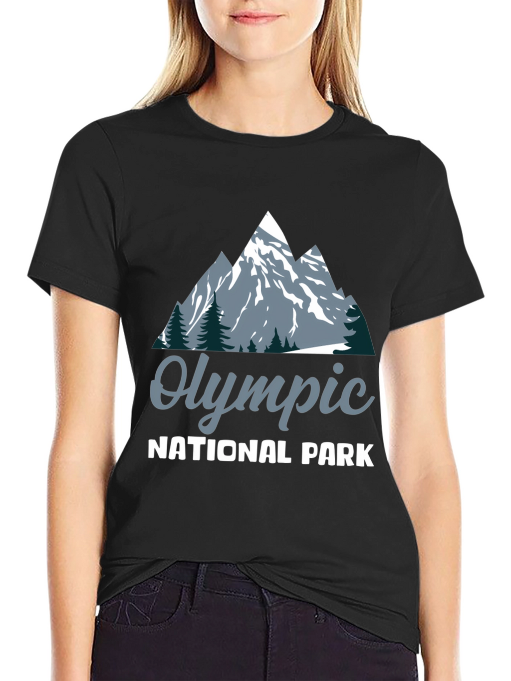 Olympic National Park Graphic T-Shirt - Black