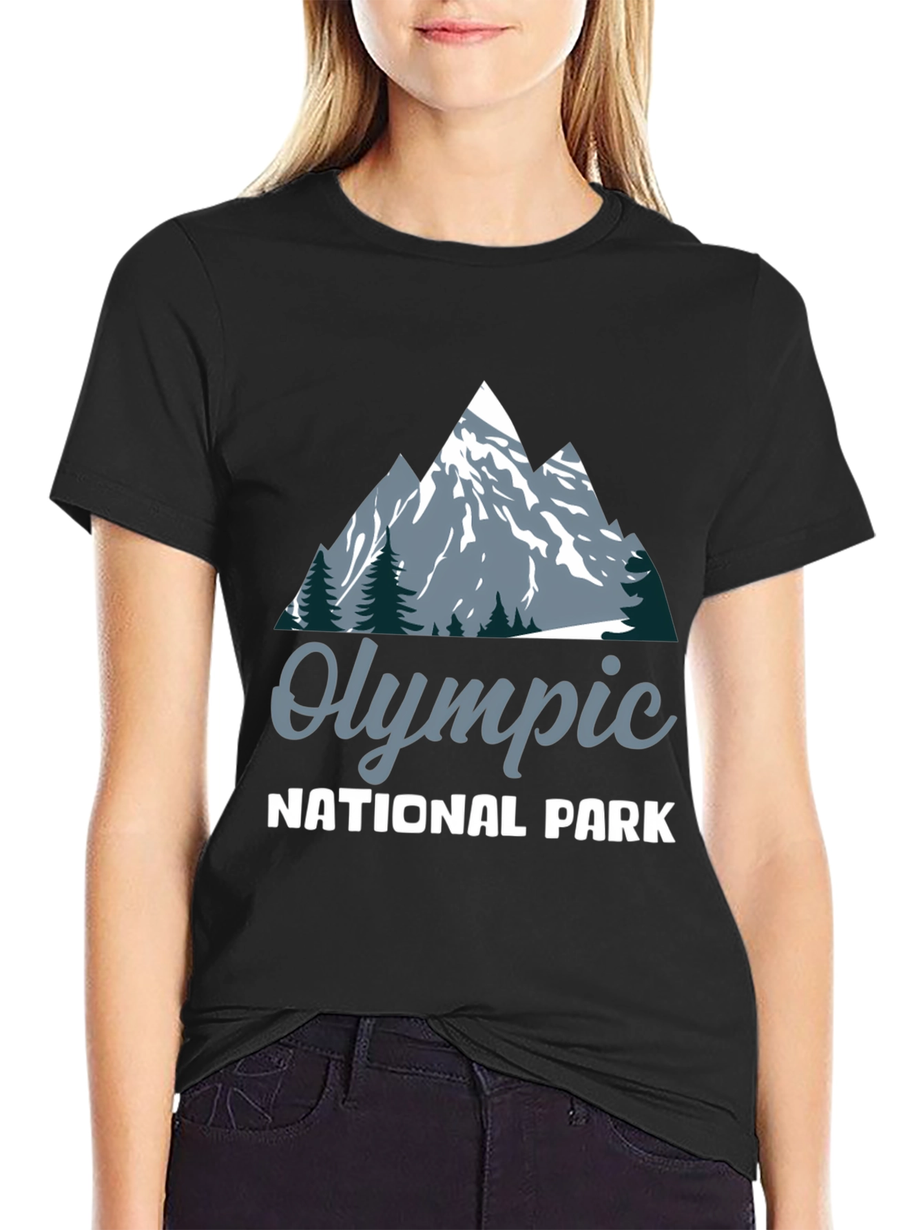 Olympic National Park Graphic T-Shirt - Black